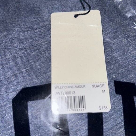 Zadig & Voltaire Willy Amour Long Sleeve Cotton Blend Graphic Tee M - Picture 4 of 7